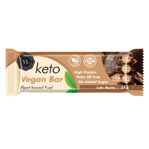 Buy Youthful Living Vegan Keto Bar Keto Cafe Mocha 52g Online ...