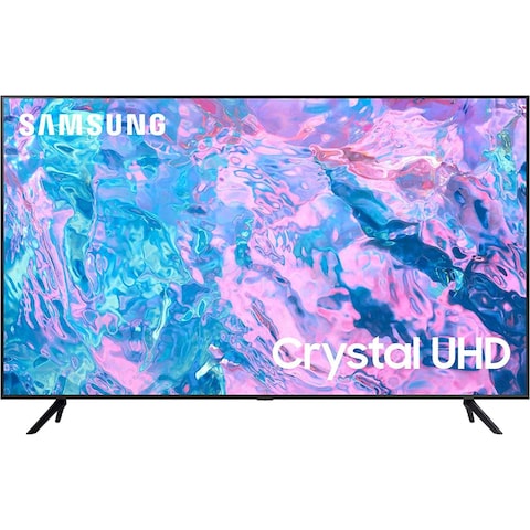 Samsung Smart TV, Crystal UHD, CU7000C, 75 Inch, Black, 2023, Crystal Processor 4K, Smart Hub, Object Tracking Sound Lite, UA75CU7000UXZN