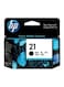HP 21 Ink Cartridge, Black