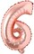 Generic 6 Number Foil Balloon 16-Inch