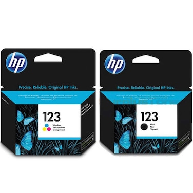 اتش بي حبر طابعة لون أسود 123 + ألوان 123