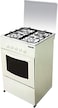Nikai 50 X 50 Cm, 4 Burners Gas Cooking Range, White Color With Glass Lid On Top -U2110N5, 1 Year Warranty