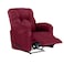 إن هاوس كرسي استرخاء ثابت منجد بالمخمل - برغندي - أمريكان بولو