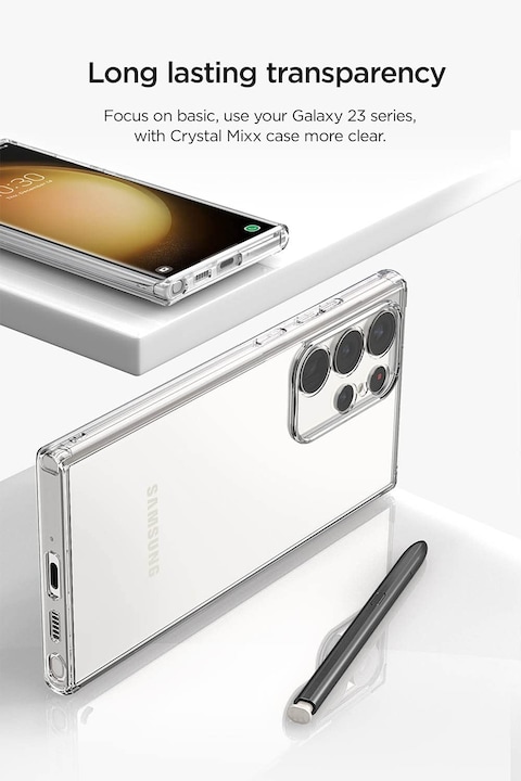 VRS Design Crystal Mixx designed for Samsung Galaxy S23 ULTRA case cover (2023) - Clear