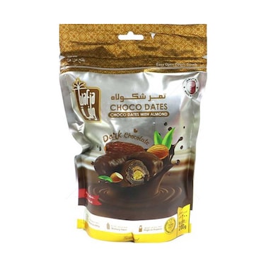 Wafia Dark Choco Dates Pouch 200g