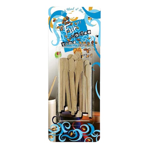 Fun Coffee Times Stirrers 12cm Beige 24 PCS