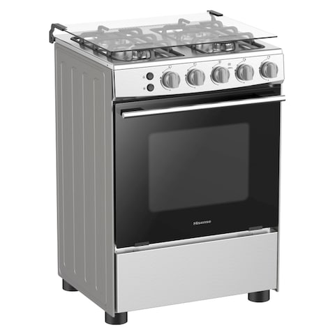 Hisense 4 Burners Gas Cooker HFG60121X Silver