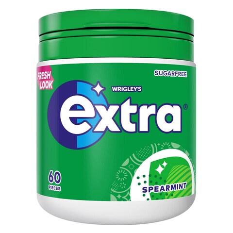 Wrigley&#39;s Sugar Free Extra Spearmint Chewing Gum 60 Pieces