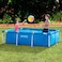 Intex Metal Rectangle Angular Frame Pool, Blue, 2.2 Mt&times;1.5 Mt&times;0.6 Mt -28270