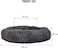 Faux fur round donut dog bed, Anti-anxiety self-warming pet bed, Large round plush dog bed for all sized pets, Soft fluffy warm to improved sleep, Machine washable 85 cm (Grey)