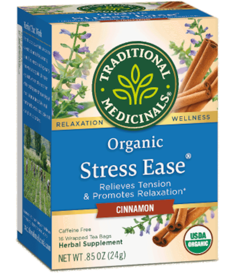 Traditional Medicinals Organic Stress Ease Cinnamon Tea 24g