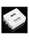 Generic - AV To HDMI Portable Converter Adapter White