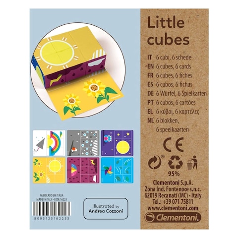 Clementoni 16225 Little Cubes Block Puzzle 6 Pieces