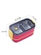 Lunch Box 2 Layers Stainless Steel 1400ml Leak proof Red Color with Spoon and Fork