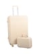 Morano 4-Piece Luggage Trolley Bag Set Beige