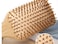 Square Shaped Hair Brush With Wooden Handle For Men And Women.