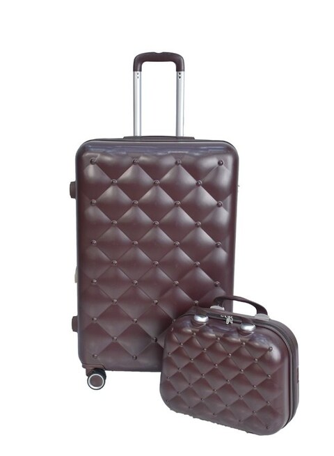 Morano 4-Pieces Luggage Trolley Bags Set (Dark Coffee)