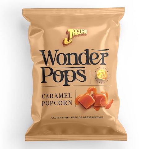Jaguar Wonder Pops Caramel Popcorn - 55 gram