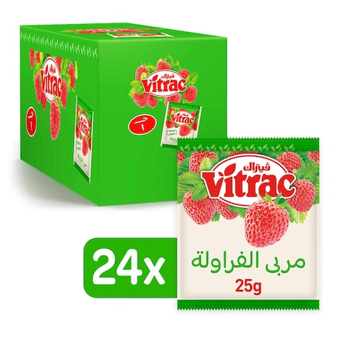 Vitrac Strawberry Jam - 25 gram - 24 sachets