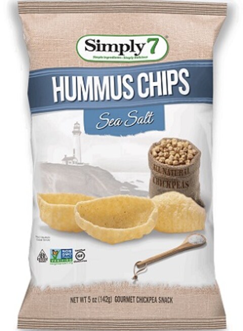 Buy Simply 7 Gourmet Chickpea Hummus Chips 142g in Kuwait