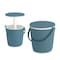 Keter Cooler GoBar Ocean Blue 2-in-1 Beverage Cooler and Weather-Resistant Serving Table
