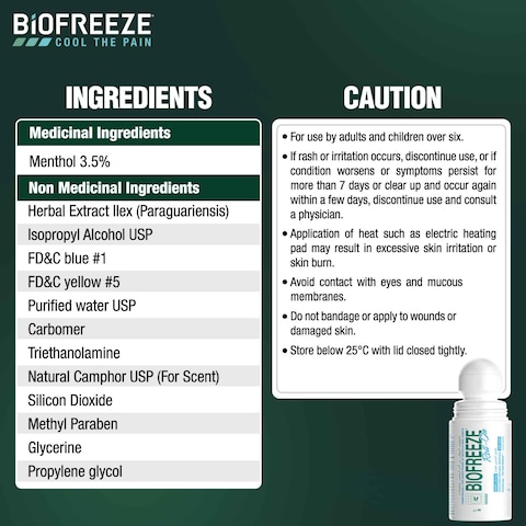 Biofreeze Muscle and Joints Pain Relief Roll-on 89ml