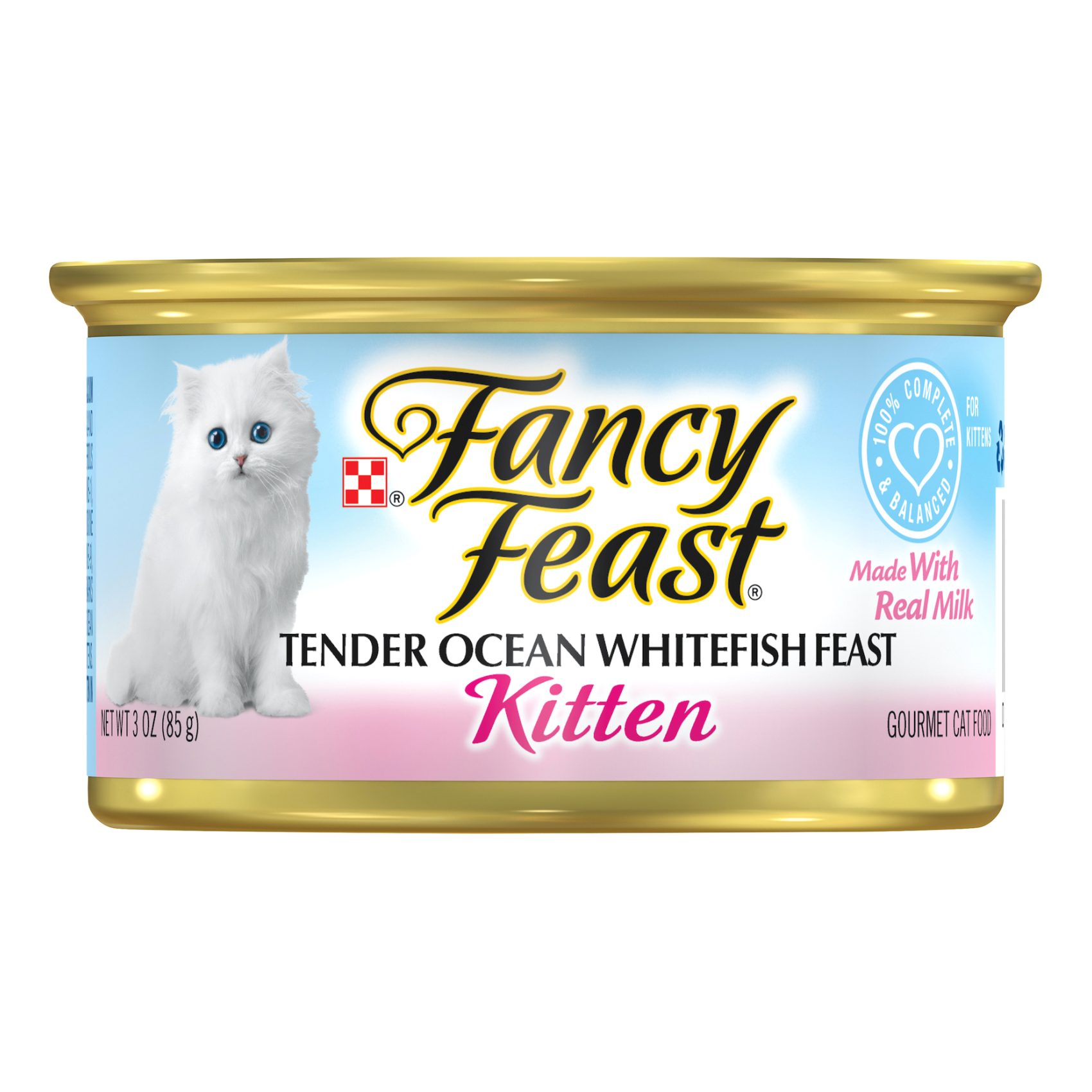 بورينا فانسي فيست كيتن سمك أبيض رطب للقطط الصغيرة  85 غرام