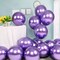Party Time 25-Pieces 12&quot; Purple Metallic Chrome Balloons, Shiny Latex Balloons For Baby Shower, Bridal Shower, Valentine&#39;s Day, Wedding &amp; Birthday Party Decoration - Party Supplies