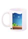 Super Mario Printed Mug White/Blue/Green Standard Size