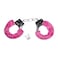 Kaku Fancy Dresses Hand Cuffs for Kids/Phenovo Police Cop Sheriff Officer Handcuff Toy/Police Role Play Costume Accessories Metal Handcuffs/Hathkadi Costume -Pink, Free Size, for Unisex