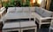 Yulan Outdoor Aluminium L-Shaped Corner Sofa, Outdoor Terrace Dining Table, Living Room Sofa Set For Living Room Office Lounge (White) Yl21510-494