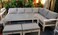 Yulan Outdoor Aluminium L-Shaped Corner Sofa, Outdoor Terrace Dining Table, Living Room Sofa Set For Living Room Office Lounge (White) Yl21510-494