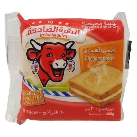 The Laughing Cow Cheddar Cheese Sandwich Slices 200G