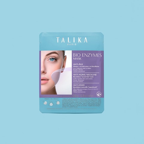 Talika Bio Enzymes Anti-Ageing Mask, Smoothing Anti-Ageing Face Mask, Biocellulose Moisturising Mask, Second Skin Effect Beauty Sheet Mask, 12G
