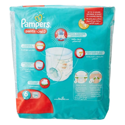 Pampers Pants Premium Care Diaper Extra Large Size 6 22 Count 16+kg