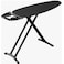 30x 100cm 300 0 C-Resistant Silicone ironing Pad Steam-permeable Monoblock sheet Metal Table Comfortable iron Holder Heat Resistant Fabric All Electrostatic baked Paint Adjustable Table Height Black