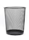 Generic Metal Mesh Waste Bin Black 7.5X9X10.6Inch