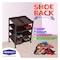 Kenpoly 8 Stack Double Shoe Rack Brown 1 Piece