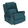 In House Velvet Rocking &amp; Rotating Recliner Chair - Dark Turquoise - NZ120