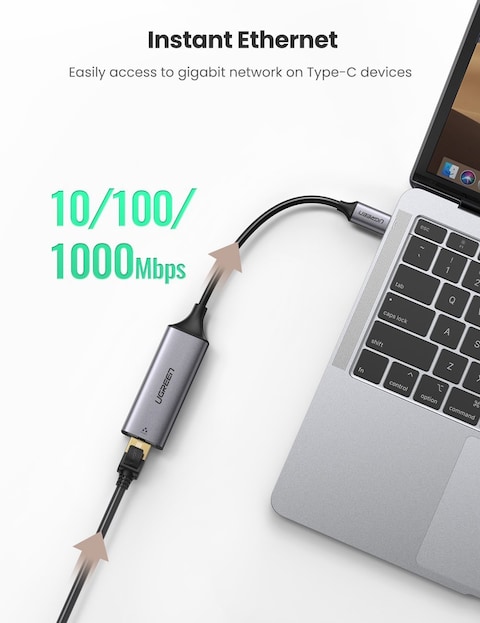UGREEN USB C to Gigabit RJ45 Ethernet Adapter