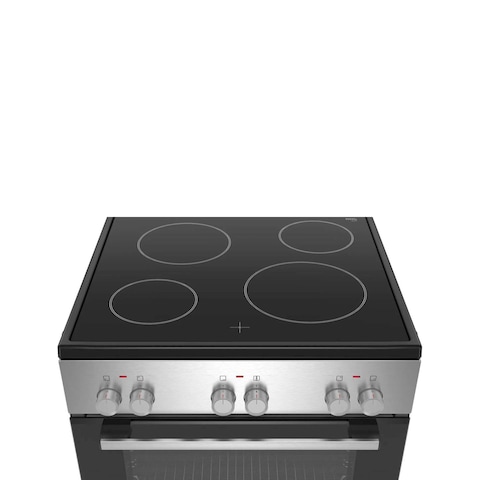 Bosch Series 2 Freestanding Electric Cooker, Stainless Steel, HKL060070M, Min 1 Year Manufacturer Warranty