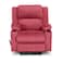 In House Velvet Rocking &amp; Rotating Cinematic Recliner Chair With Cups Holder - Dark Pink - Lazy Troy