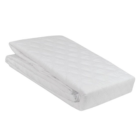 King&#39;s Collection Waterproof Mattress Protector 90x190cm White
