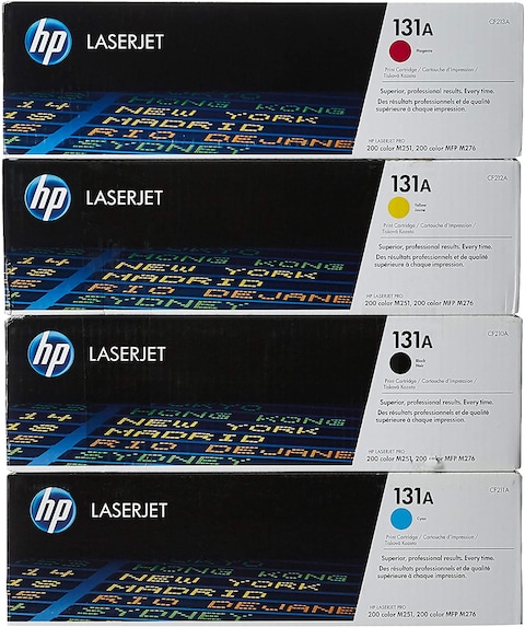 HP 131A Laserjet Toner Cartridge Set - Black, Cyan, Magenta And Yellow