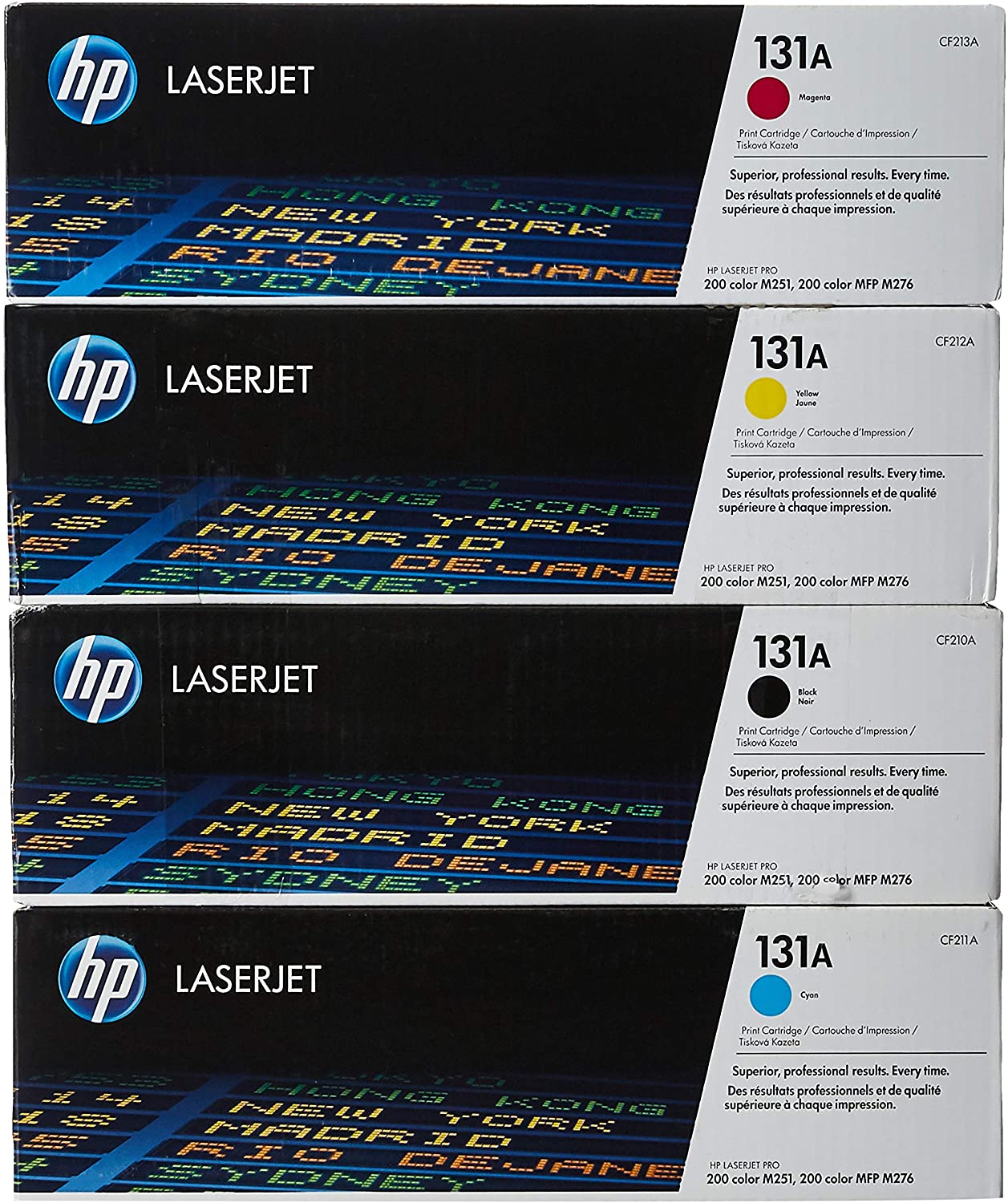 HP 131A Laserjet Toner Cartridge Set - Black, Cyan, Magenta And Yellow