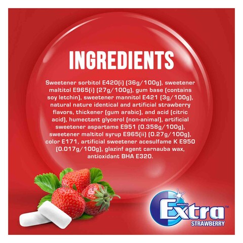 Extra Strawberry Gum - 14 gram