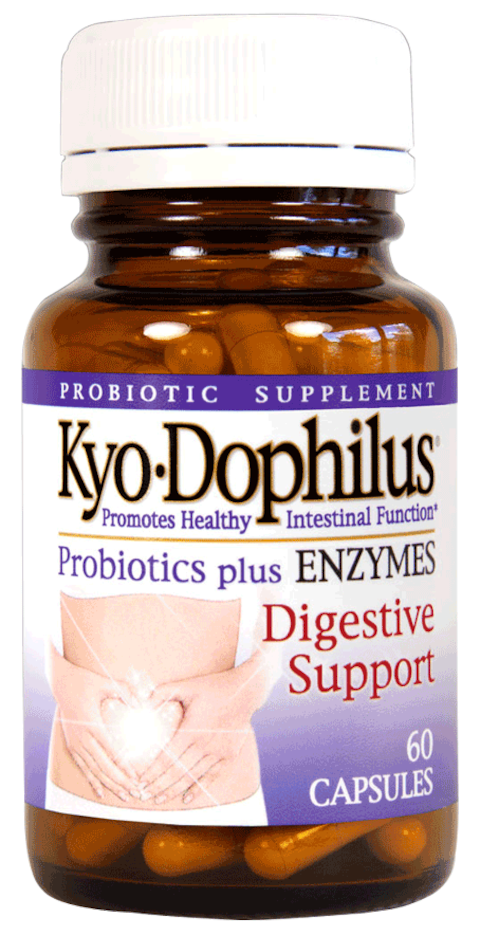 Kyolic Kyo-Dophilus Probiotics Plus Enzymes - 60 Capsules