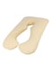 Generic - U-Shape Comfort Maternity Pillow Cotton Beige 120x80centimeter