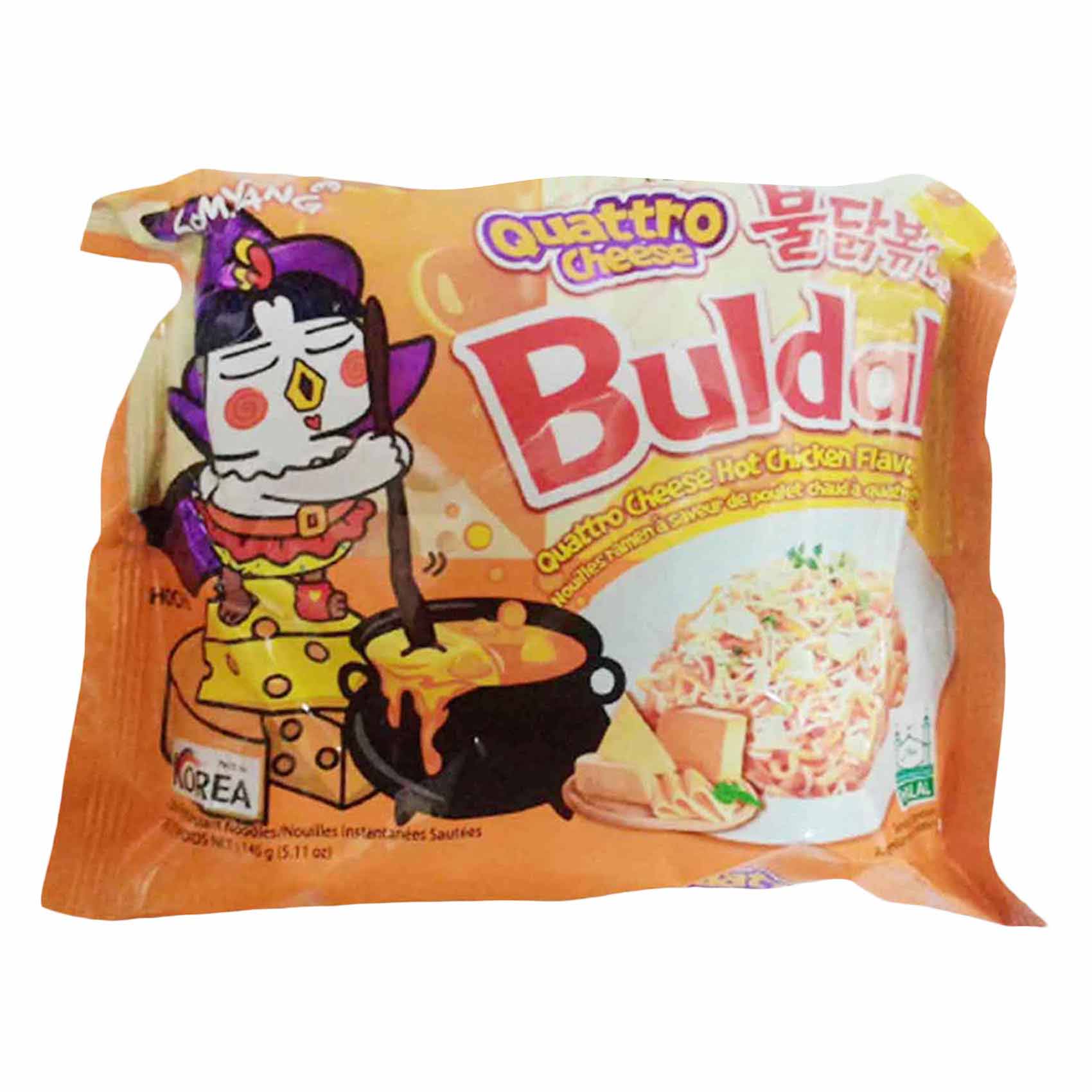 Samyang Buldak Quattro Cheese Hot Chicken Ramen Noodles 145g