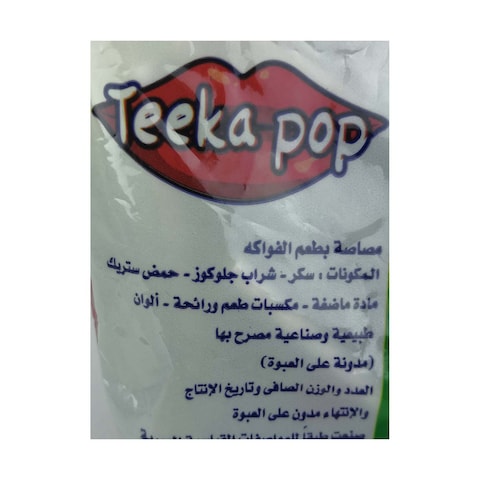 Teeka Lollipops with Bubble Gum - 25 gm